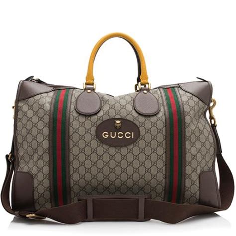 gucci gg supreme carry-on duffle bag|Gucci neo vintage bag.